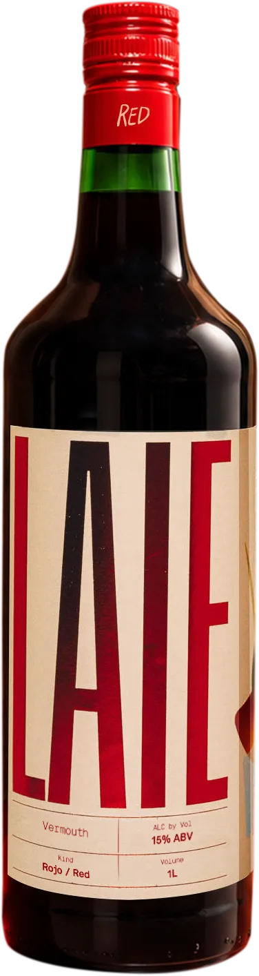 A bottle of LAIE Rojo Vermouth